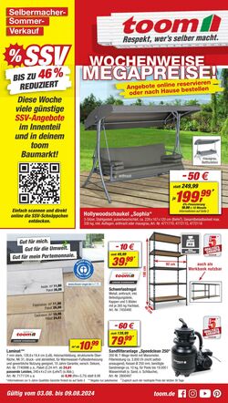 Prospekt Toom Baumarkt 16.07.2024 - 11.08.2024