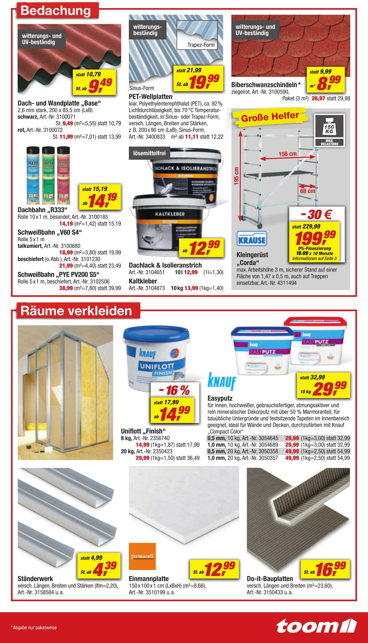 Prospekt Toom Baumarkt 05.10.2024 - 11.10.2024