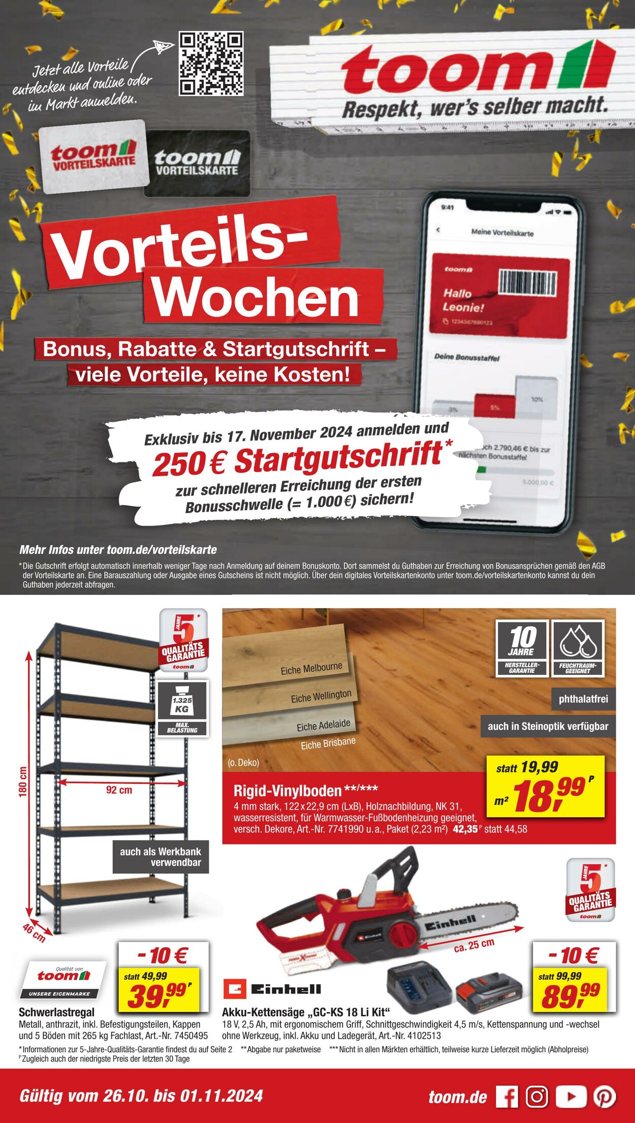 Prospekt Toom Baumarkt 28.10.2024 - 04.11.2024