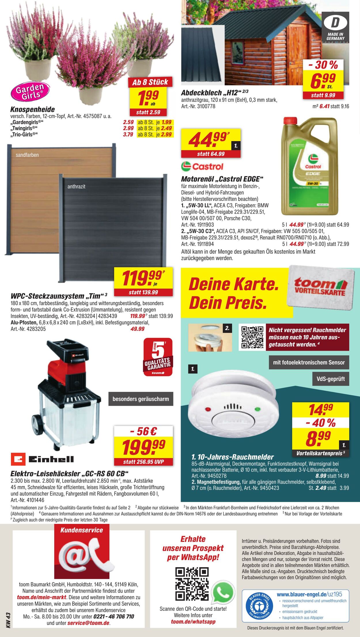 Prospekt Toom Baumarkt 20.10.2025 - 03.11.2025