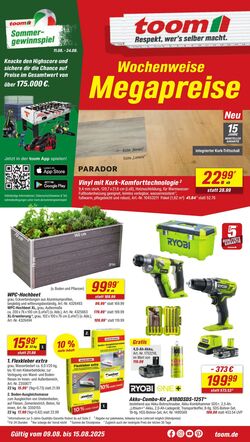 Prospekt Toom Baumarkt 13.08.2025 - 27.08.2025