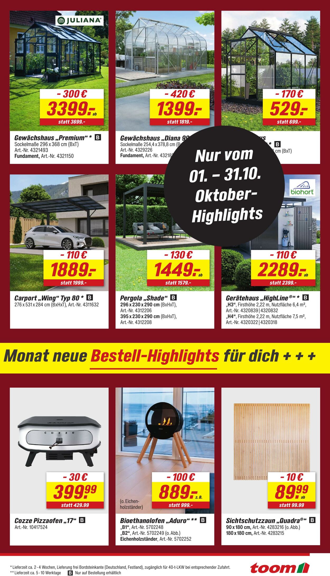 Prospekt Toom Baumarkt 27.10.2025 - 03.11.2025