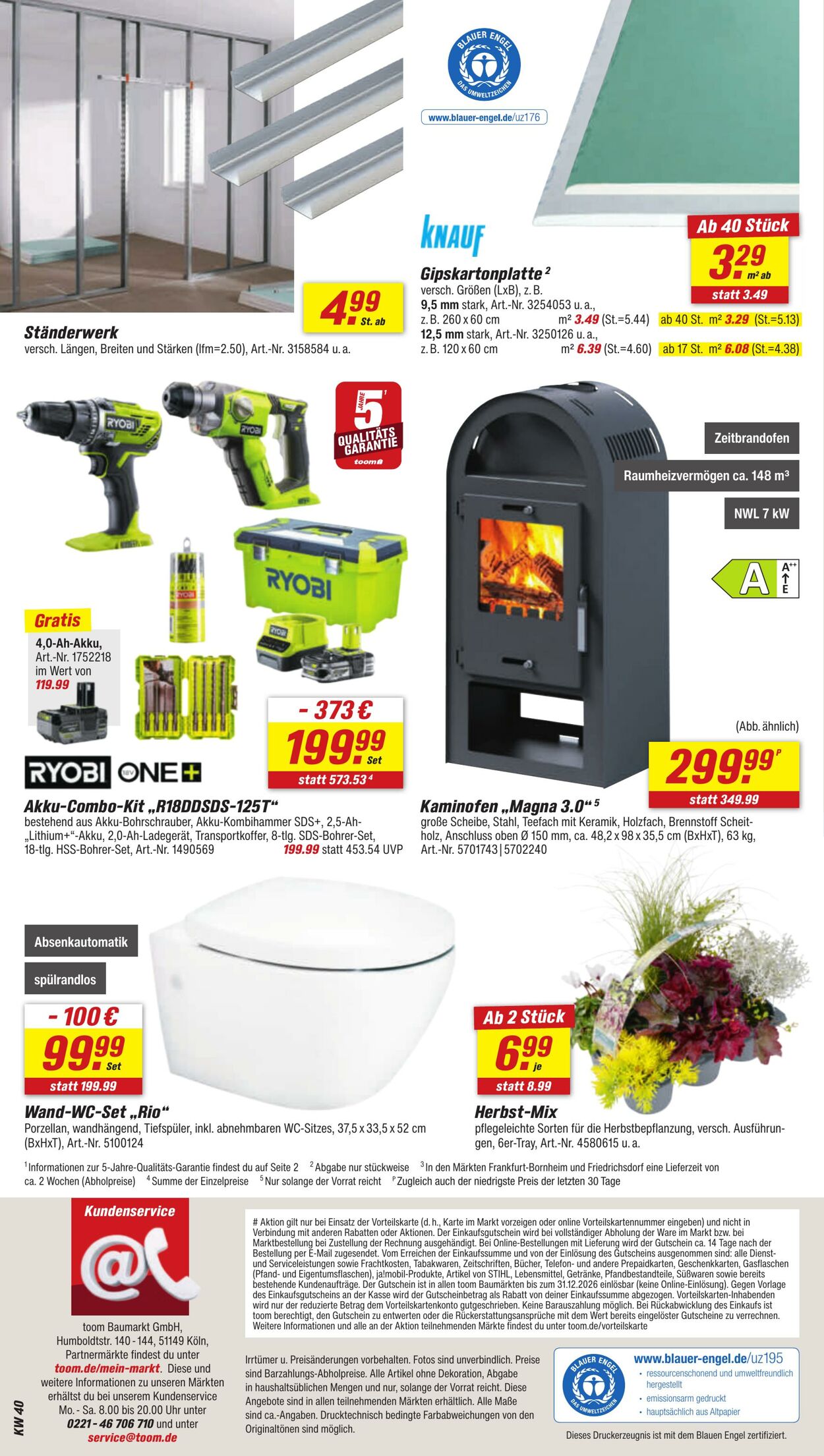 Prospekt Toom Baumarkt 01.10.2025 - 15.10.2025