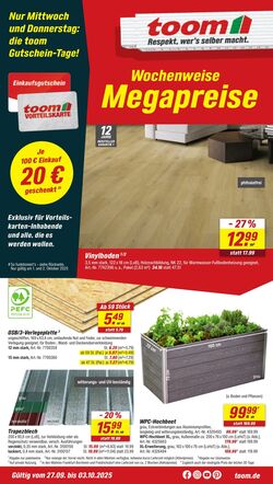 Prospekt Toom Baumarkt 12.11.2025 - 26.11.2025