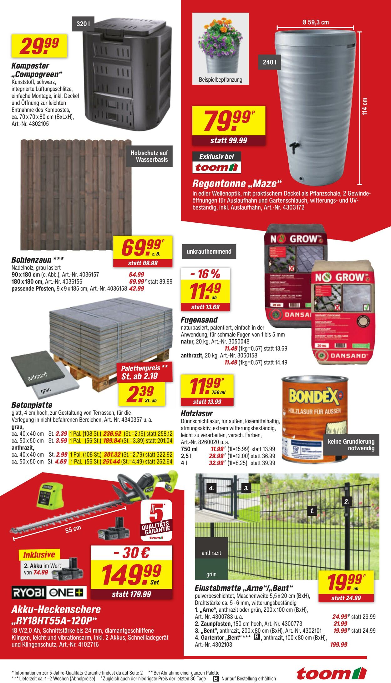 Prospekt Toom Baumarkt 15.09.2025 - 29.09.2025