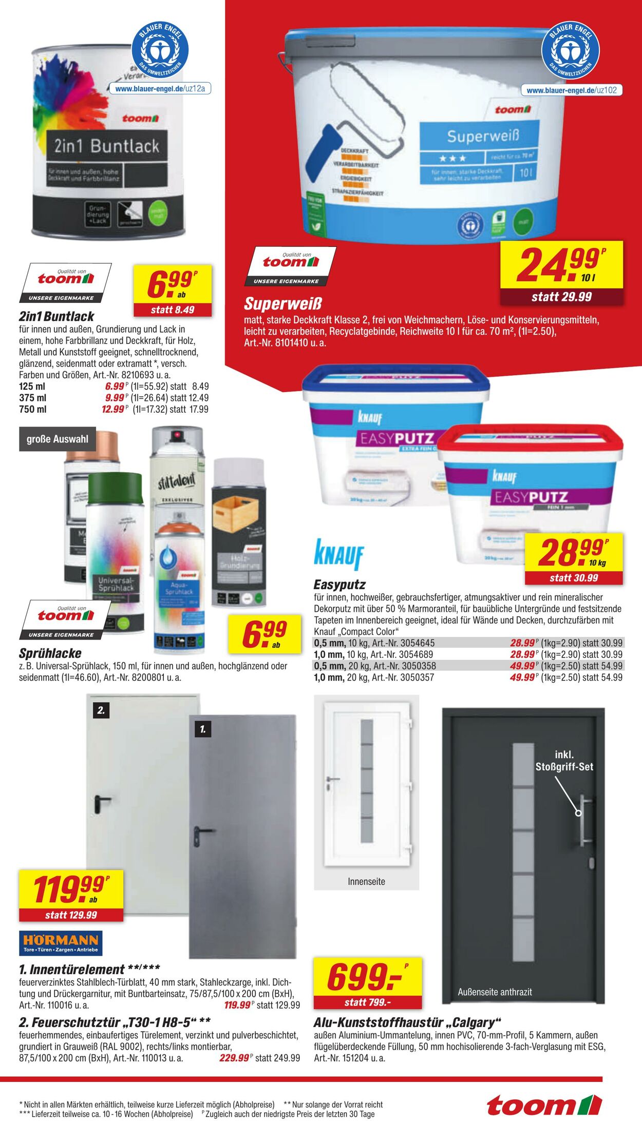 Prospekt Toom Baumarkt 25.08.2025 - 01.09.2025