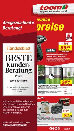 Prospekt Toom Baumarkt 25.08.2025 - 01.09.2025