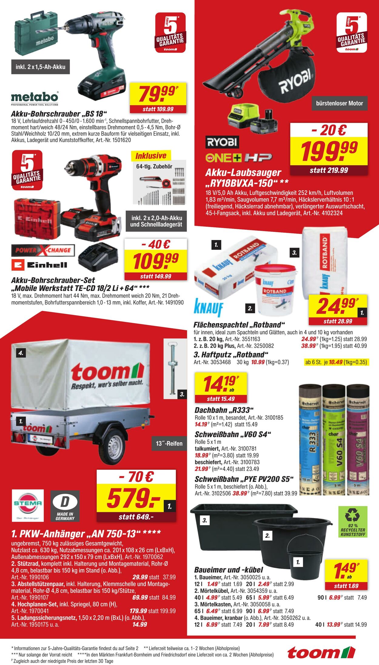 Prospekt Toom Baumarkt 28.10.2025 - 04.11.2025