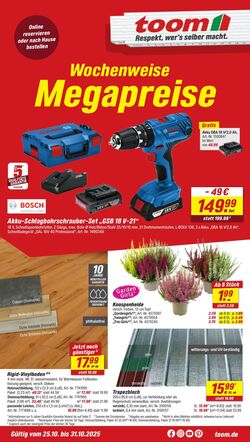 Prospekt Toom Baumarkt 12.11.2025 - 26.11.2025