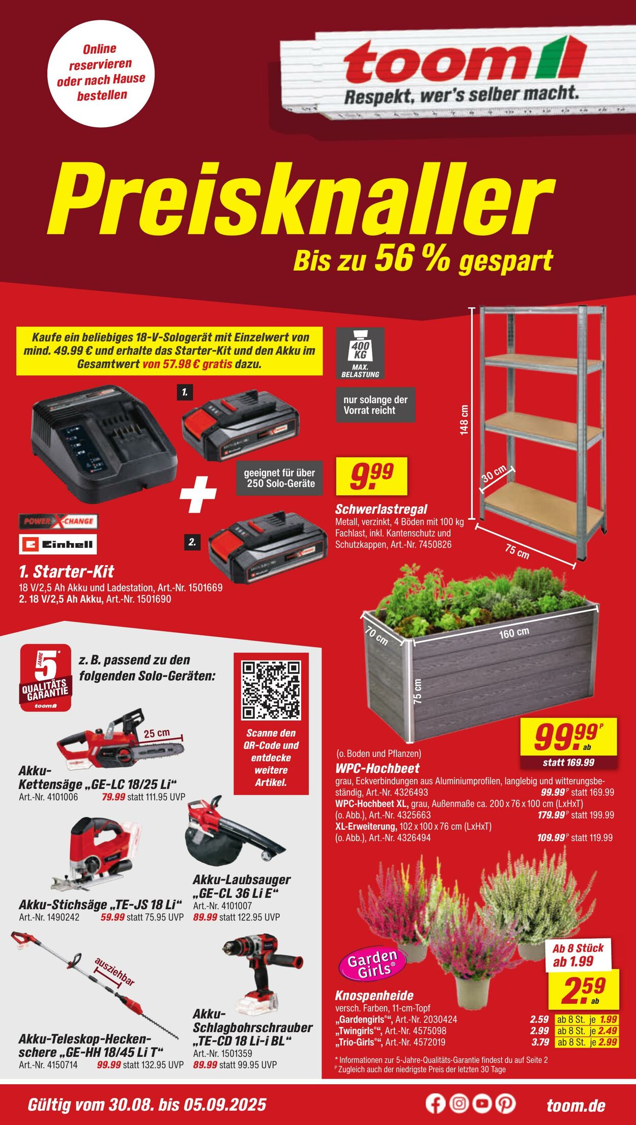 Prospekt Toom Baumarkt 02.09.2025 - 16.09.2025