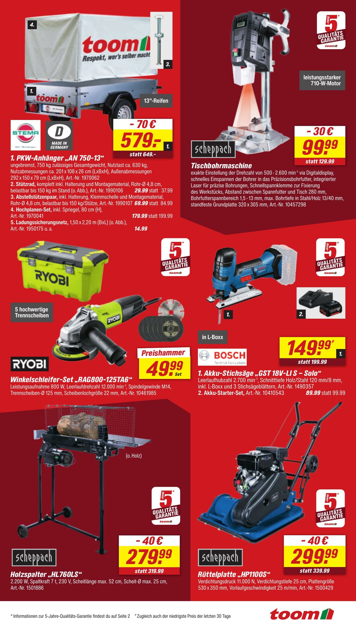 Prospekt Toom Baumarkt 02.09.2025 - 16.09.2025