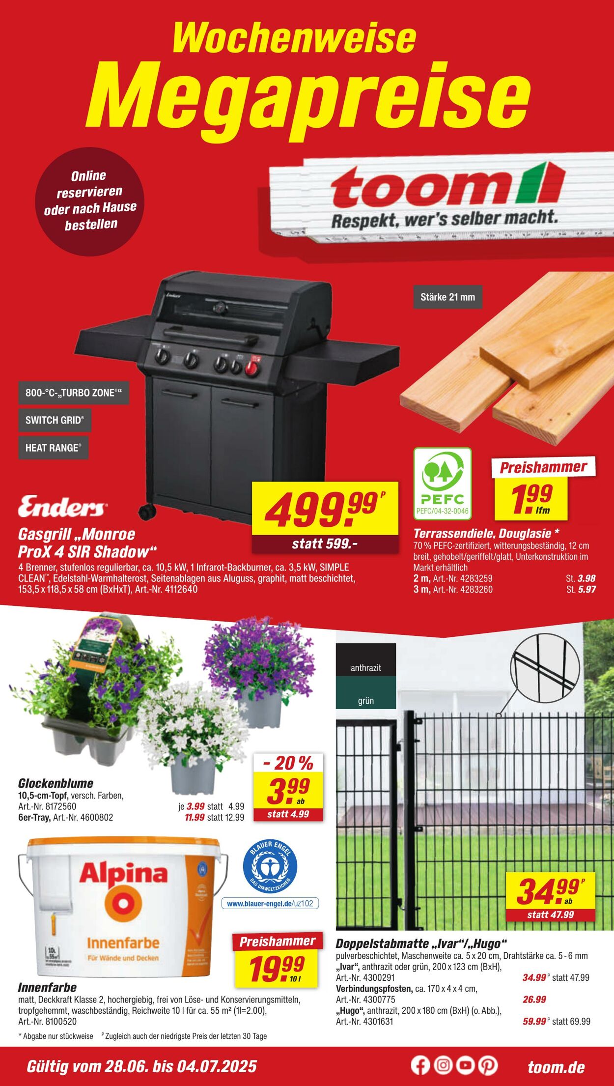 Prospekt Toom Baumarkt 02.07.2025 - 16.07.2025