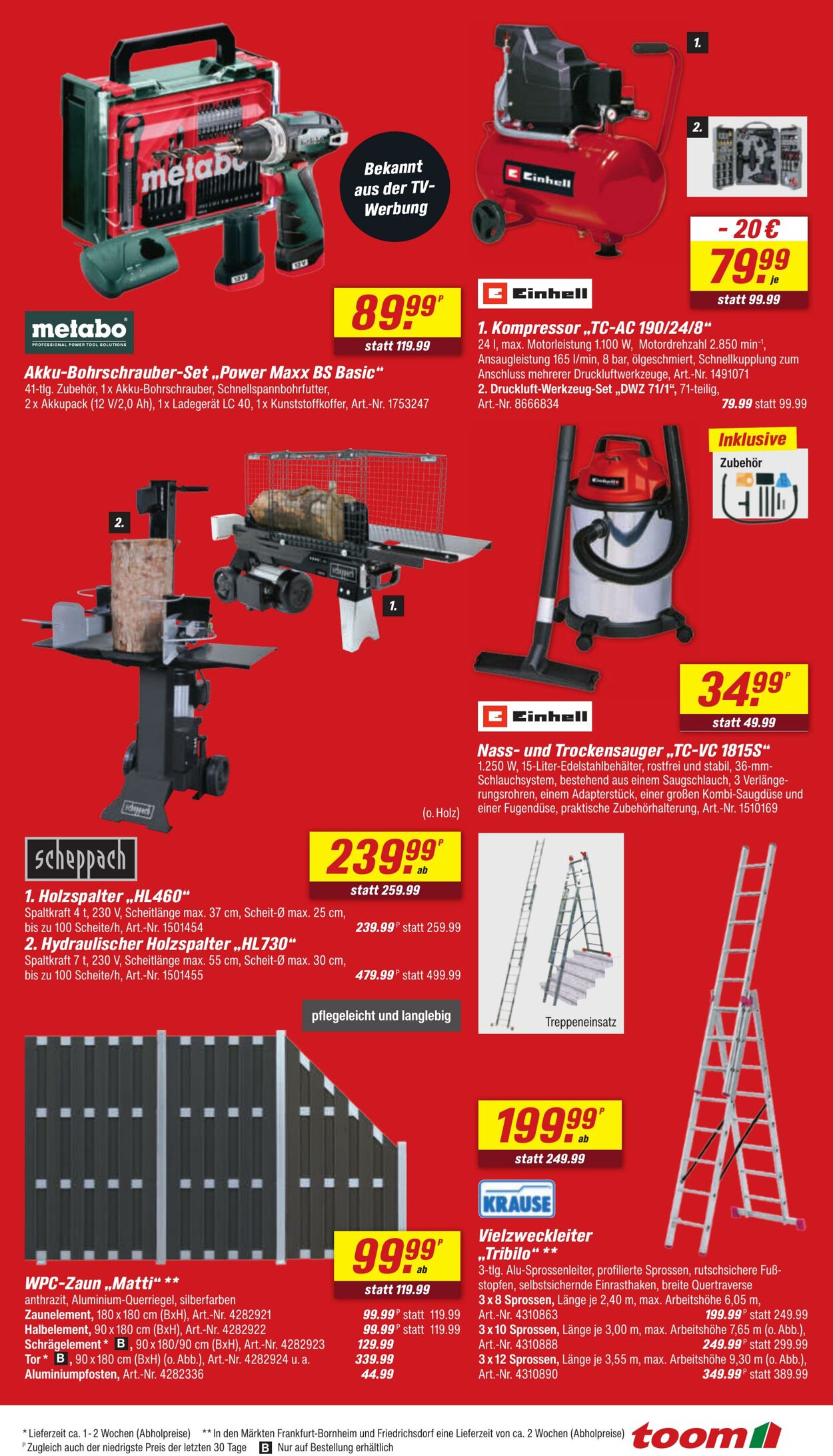 Prospekt Toom Baumarkt 12.11.2025 - 26.11.2025