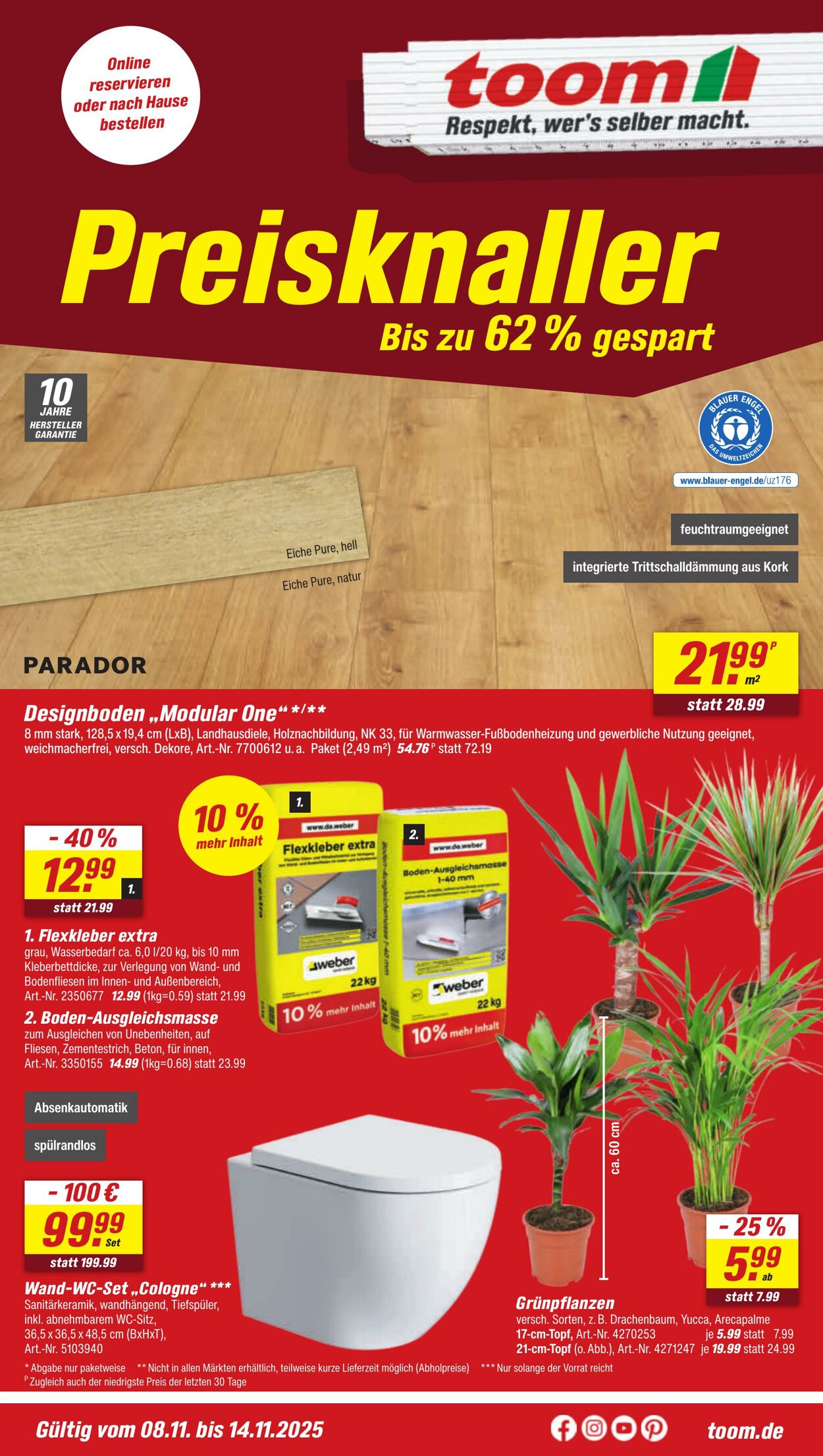 Prospekt Toom Baumarkt 12.11.2025 - 26.11.2025