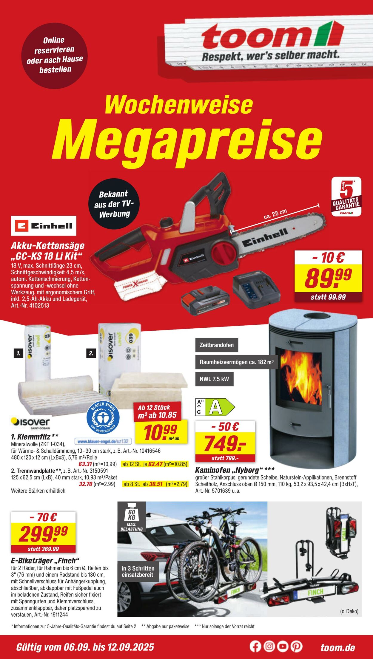 Prospekt Toom Baumarkt 09.09.2025 - 23.09.2025