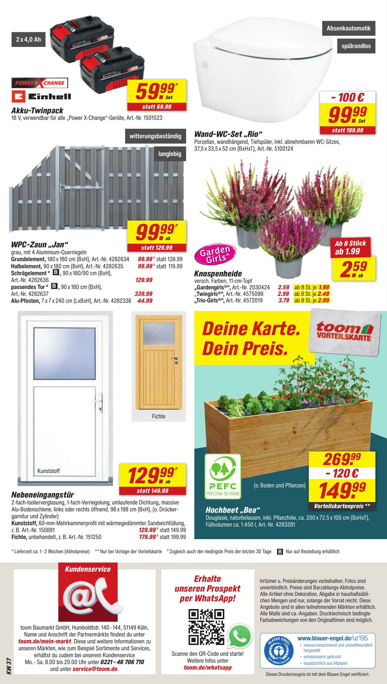 Prospekt Toom Baumarkt 09.09.2025 - 23.09.2025