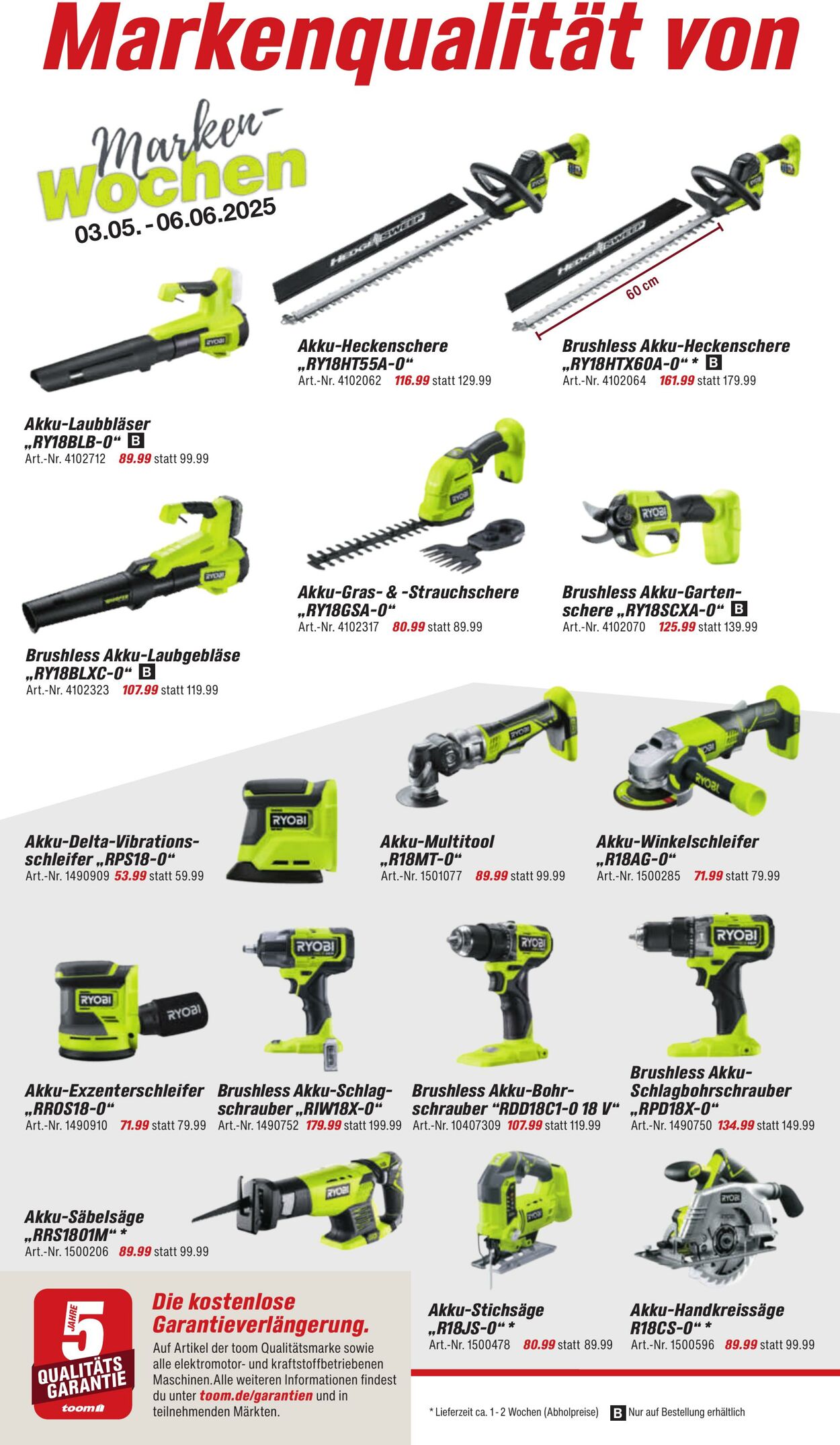 Prospekt Toom Baumarkt 02.06.2025 - 16.06.2025
