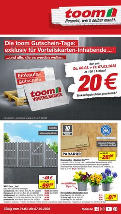 Prospekt Toom Baumarkt 05.11.2022 - 11.11.2022