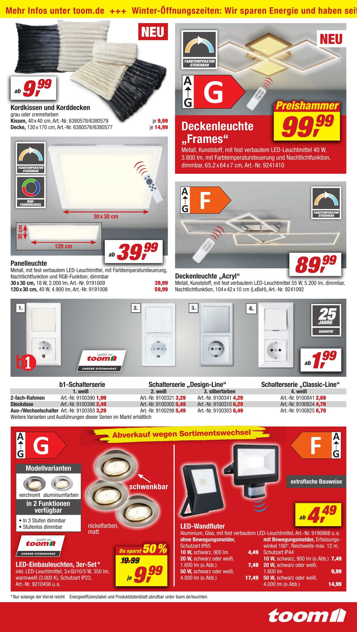 Prospekt Toom Baumarkt 05.11.2022 - 11.11.2022