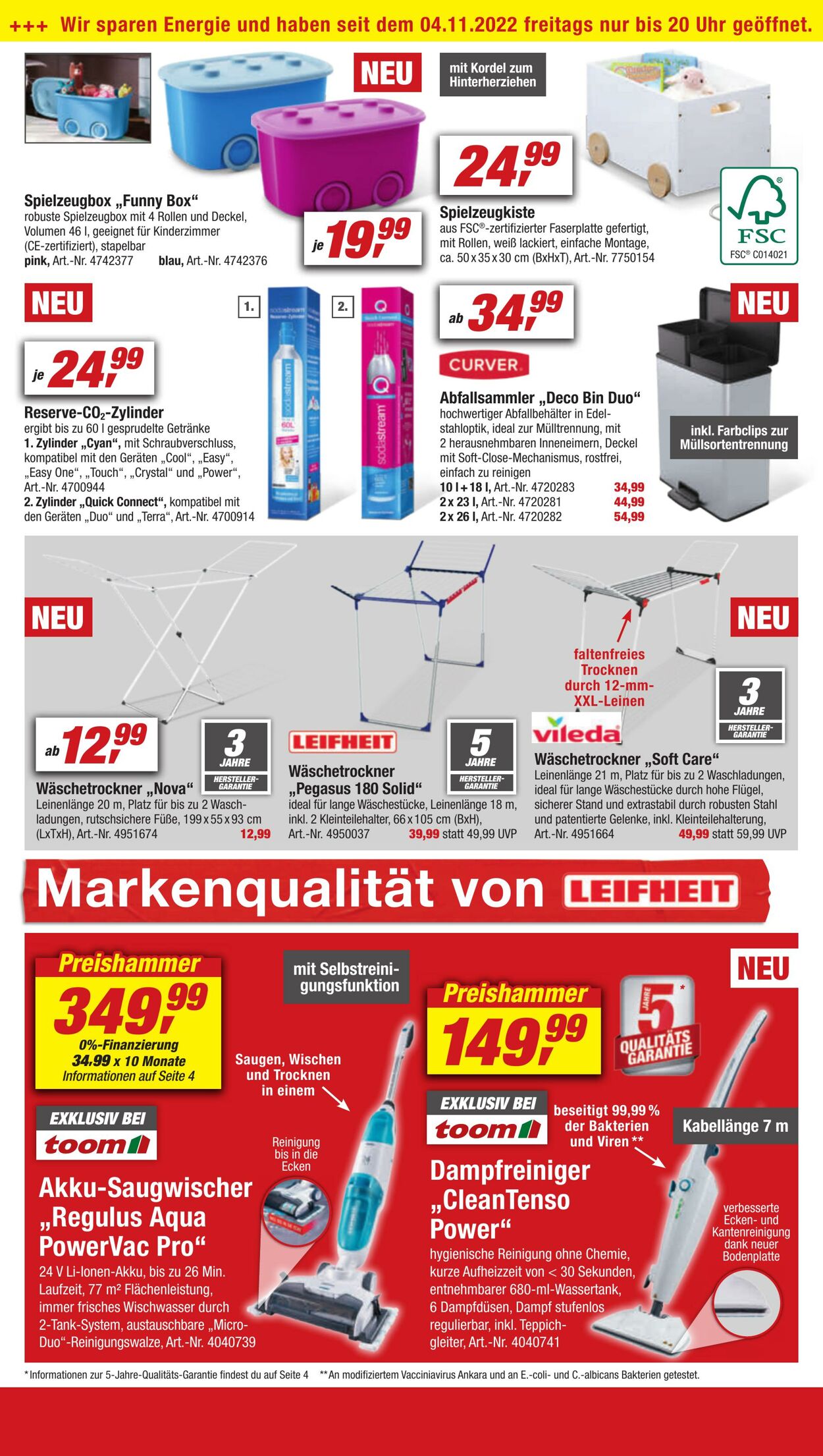 Prospekt Toom Baumarkt 05.11.2022 - 11.11.2022