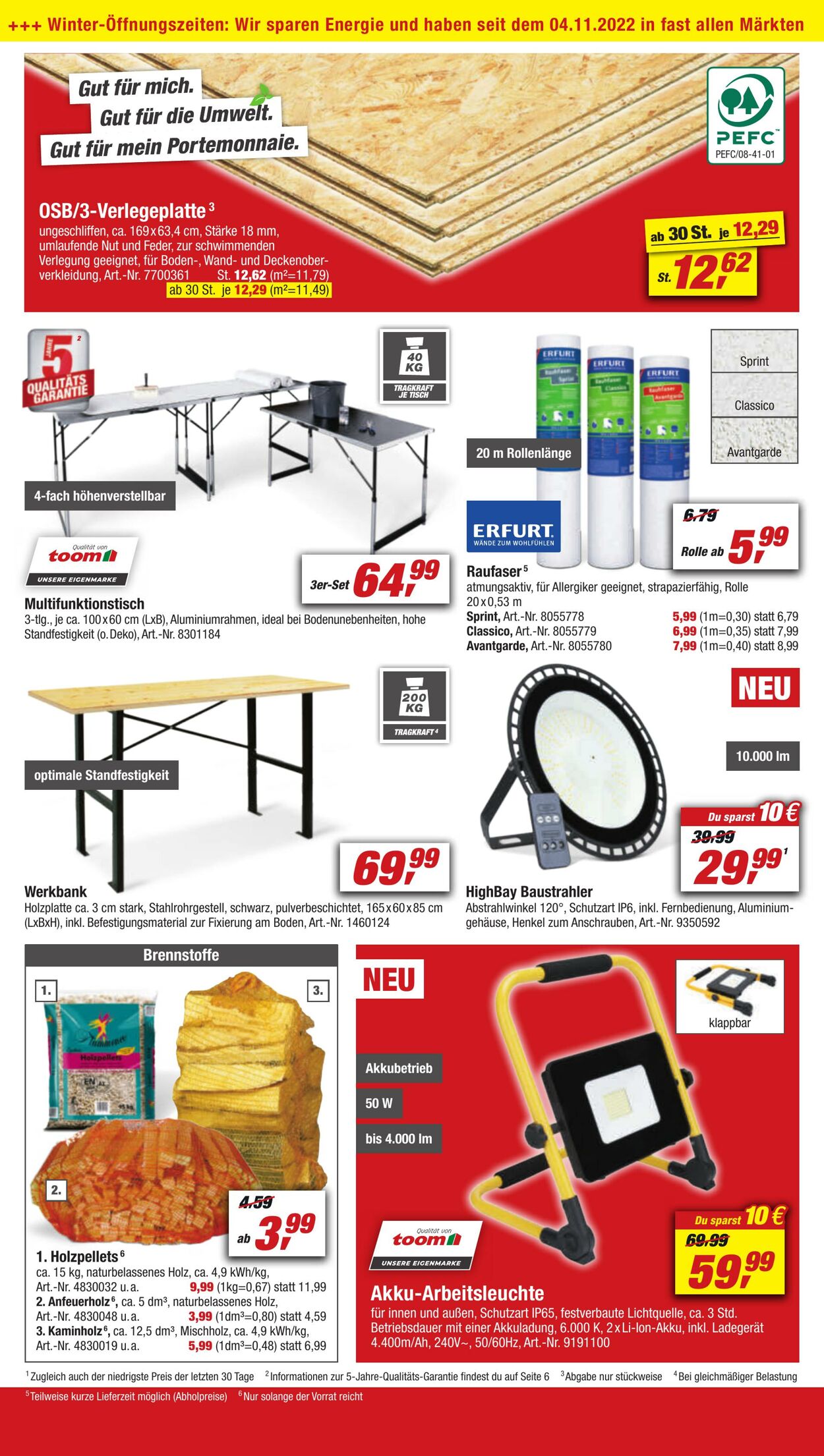 Prospekt Toom Baumarkt 31.12.2022 - 06.01.2023