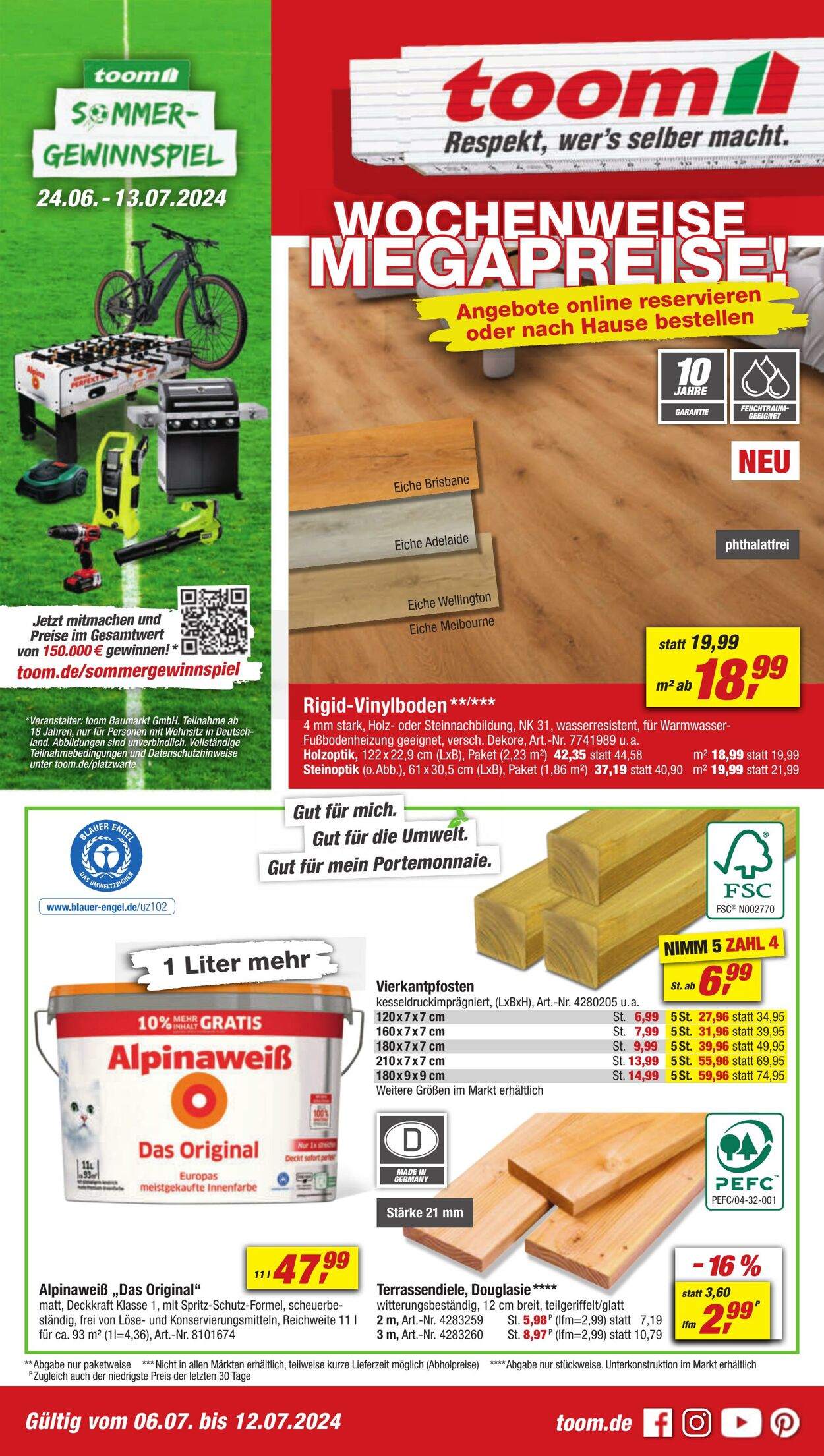 Prospekt Toom Baumarkt 06.07.2024 - 12.07.2024