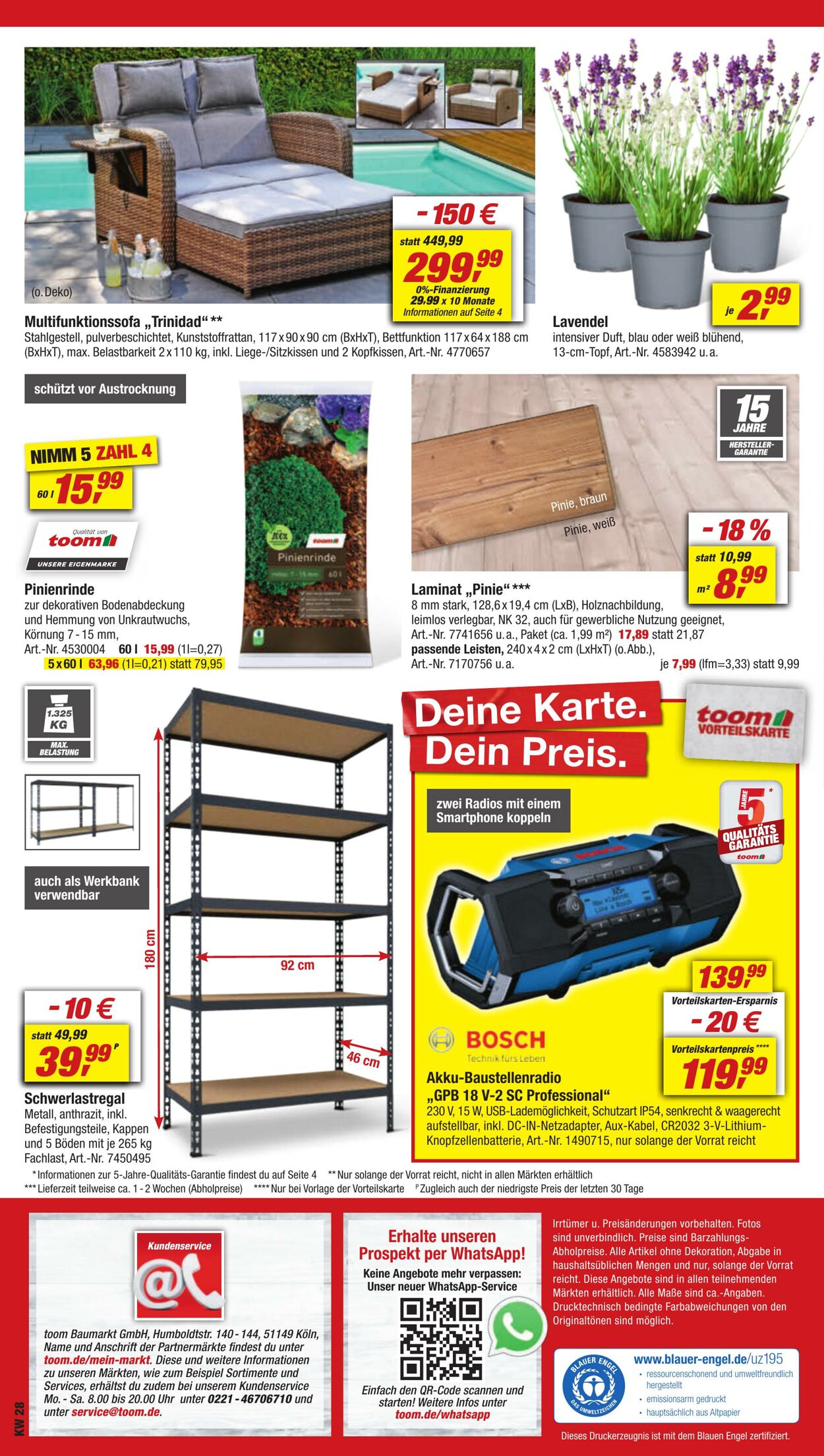 Prospekt Toom Baumarkt 06.07.2024 - 12.07.2024