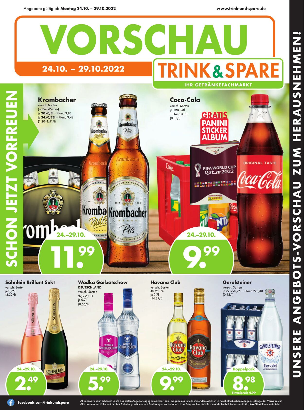 Prospekt Trink-und-Spare 24.10.2022 - 29.10.2022