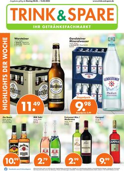 Prospekt Trink-und-Spare 08.05.2023 - 13.05.2023