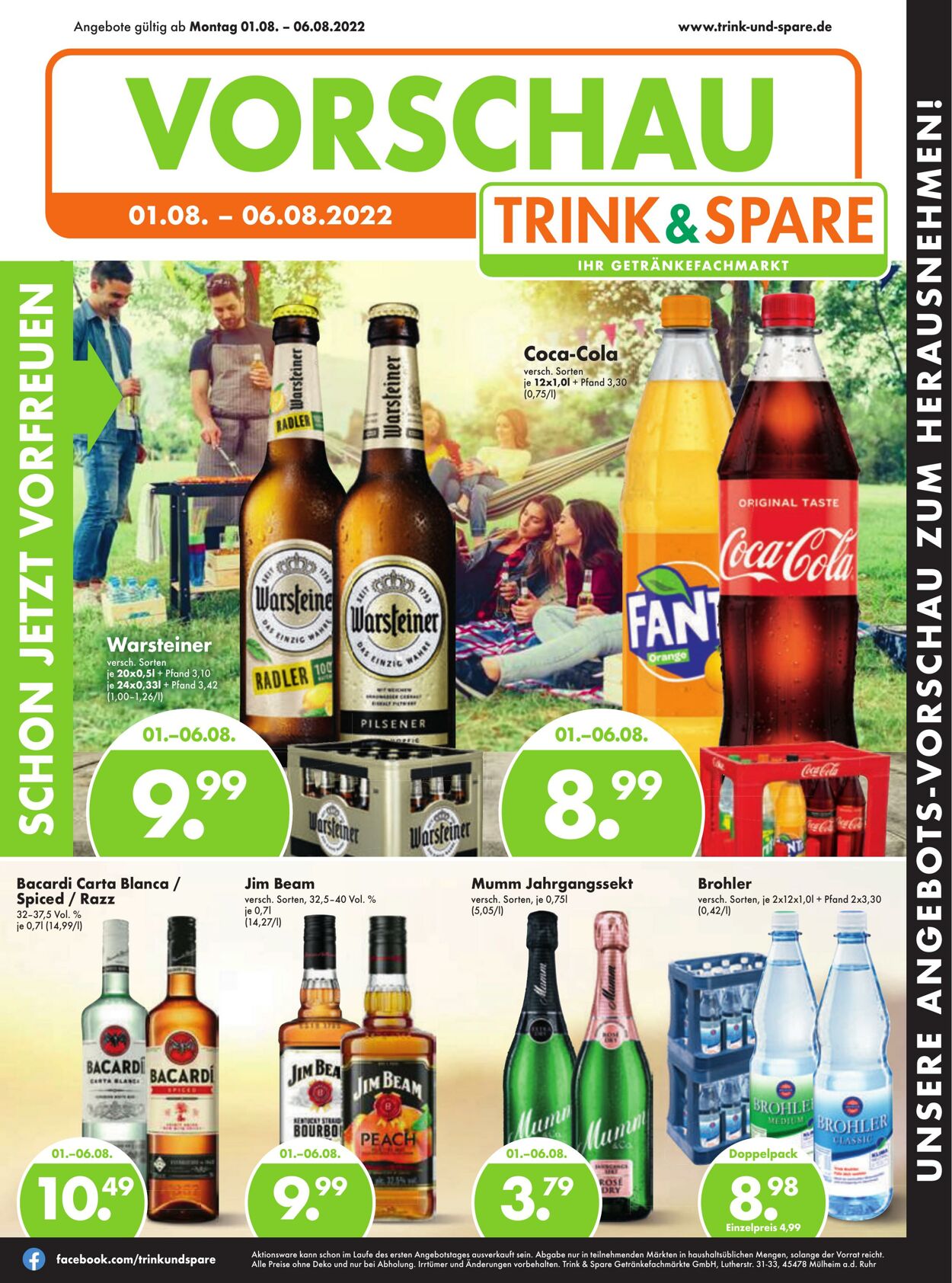 Prospekt Trink-und-Spare 01.08.2022 - 06.08.2022