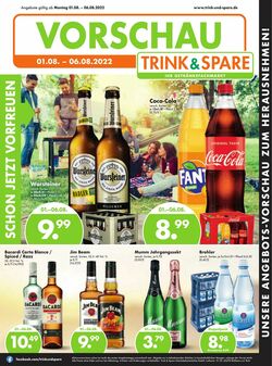 Prospekt Trink-und-Spare 01.08.2022-06.08.2022