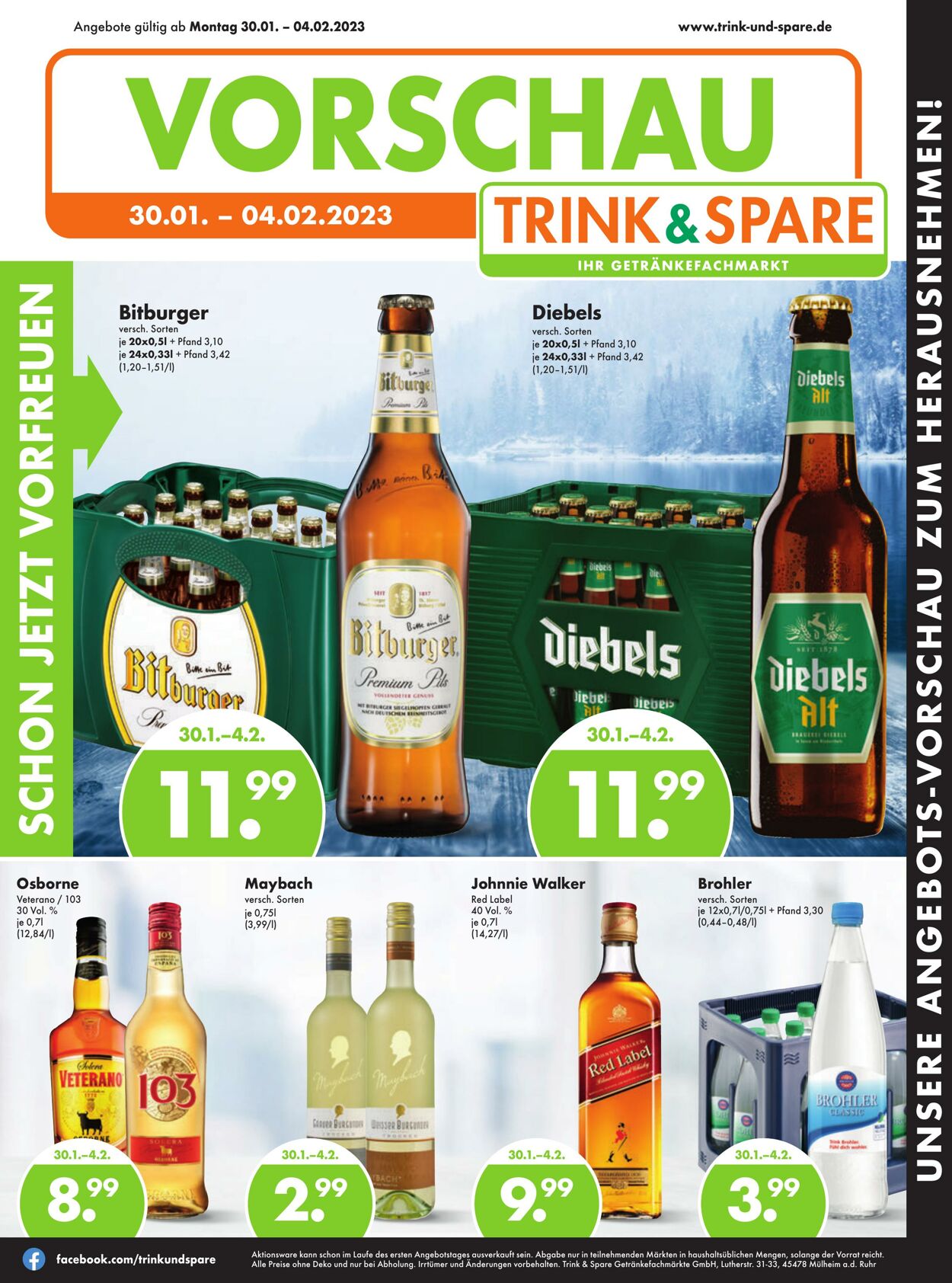 Prospekt Trink-und-Spare 30.01.2023 - 04.02.2023