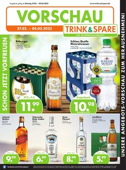 Prospekt Trink-und-Spare 27.02.2023 - 04.03.2023