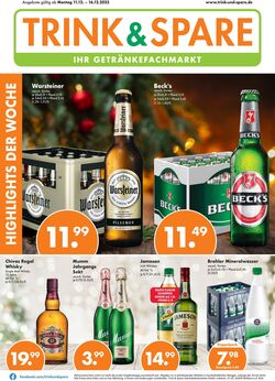 Prospekt Trink-und-Spare 11.12.2023 - 16.12.2023