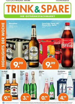 Prospekt Trink-und-Spare 23.01.2023 - 28.01.2023