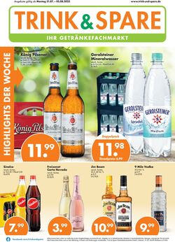 Prospekt Trink-und-Spare 31.07.2023 - 05.08.2023