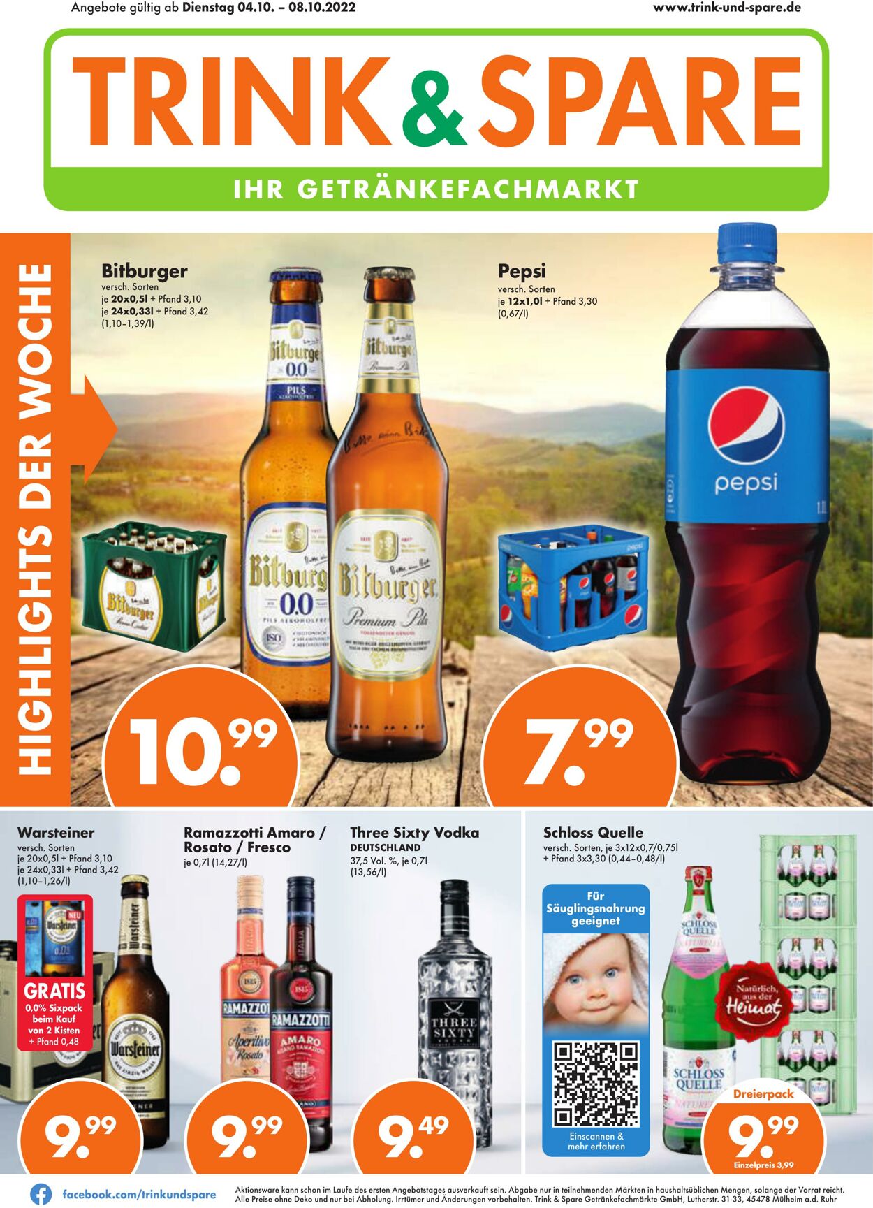 Prospekt Trink-und-Spare 04.10.2022 - 08.10.2022