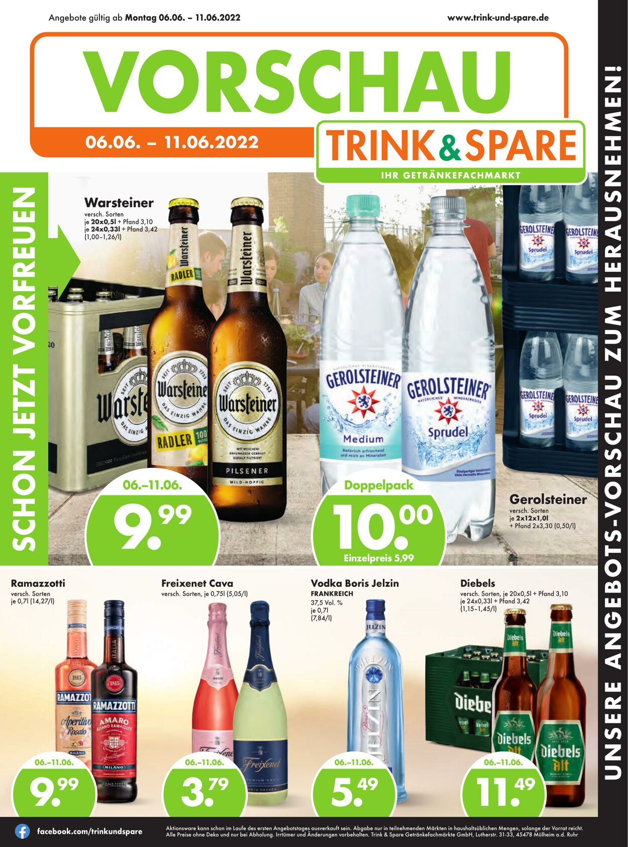 Prospekt Trink-und-Spare 06.06.2022 - 11.06.2022