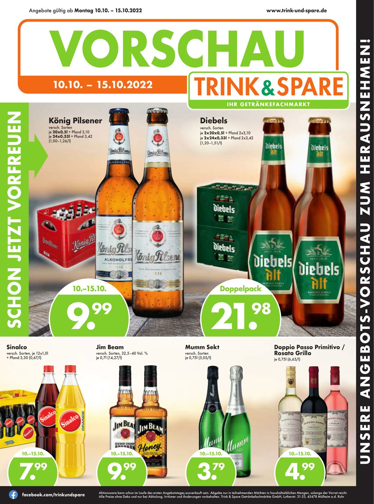 Prospekt Trink-und-Spare 10.10.2022 - 15.10.2022