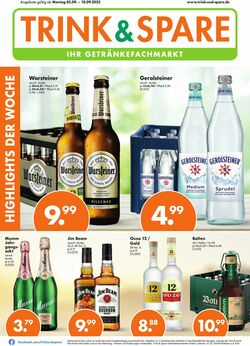 Prospekt Trink-und-Spare 05.09.2022-10.09.2022