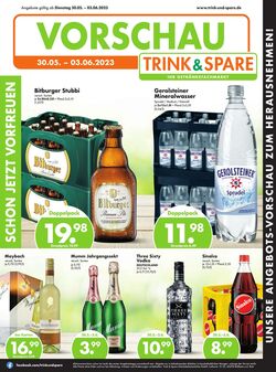Prospekt Trink-und-Spare 29.05.2023 - 03.06.2023
