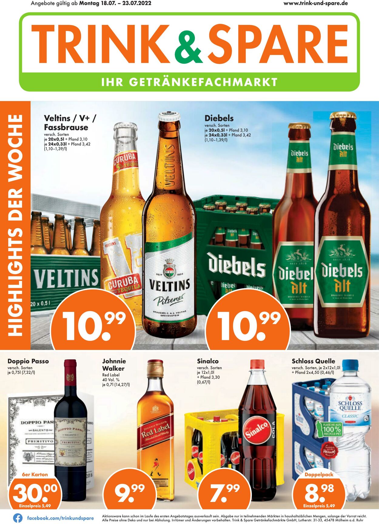 Prospekt Trink-und-Spare 18.07.2022 - 23.07.2022