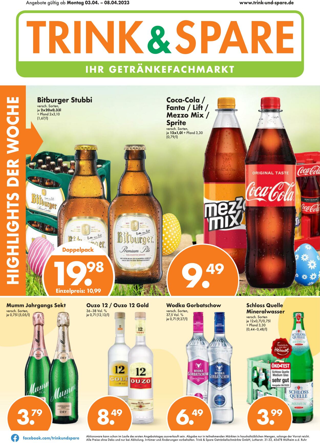 Prospekt Trink-und-Spare 03.04.2023 - 08.04.2023