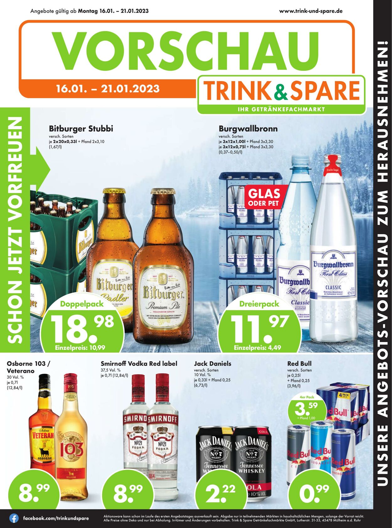 Prospekt Trink-und-Spare 16.01.2023-21.01.2023