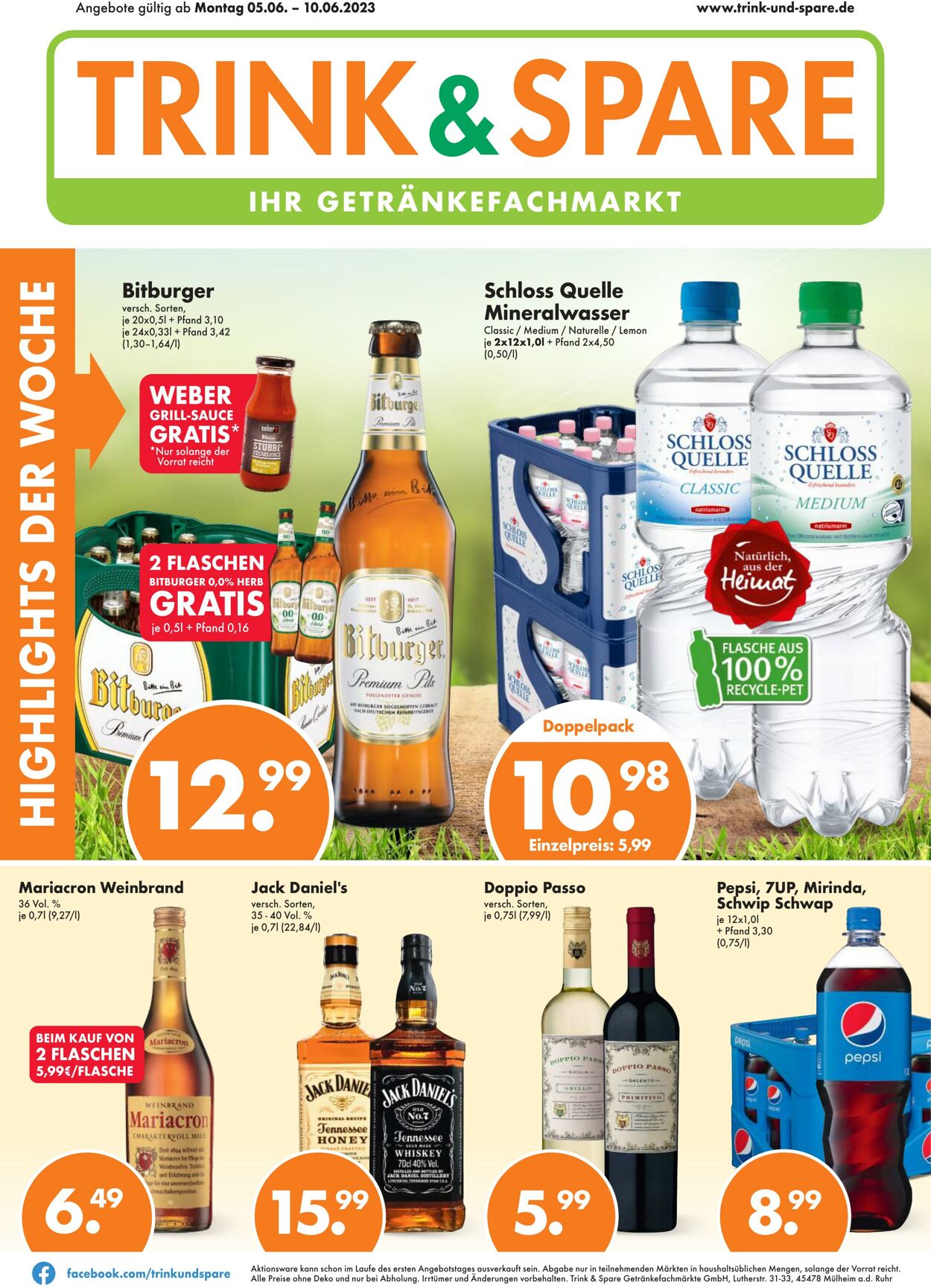 Prospekt Trink-und-Spare 05.06.2023 - 10.06.2023