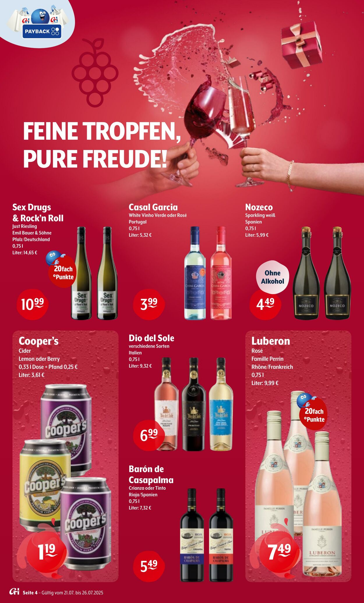 Prospekt Trink-und-Spare 21.07.2025 - 26.07.2025