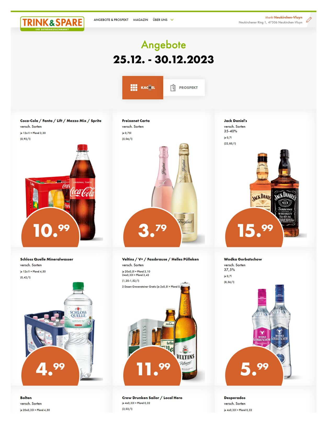 Prospekt Trink-und-Spare 28.12.2023 - 31.12.2023