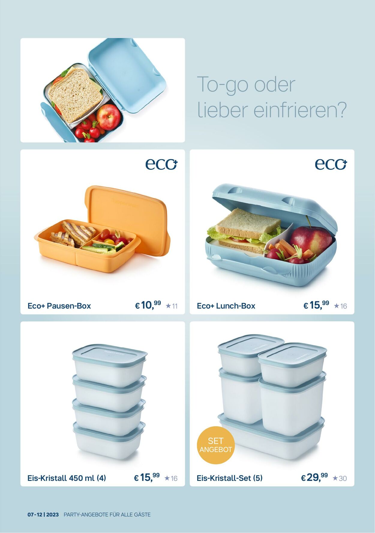 Prospekt Tupperware 03.07.2023 - 31.12.2023