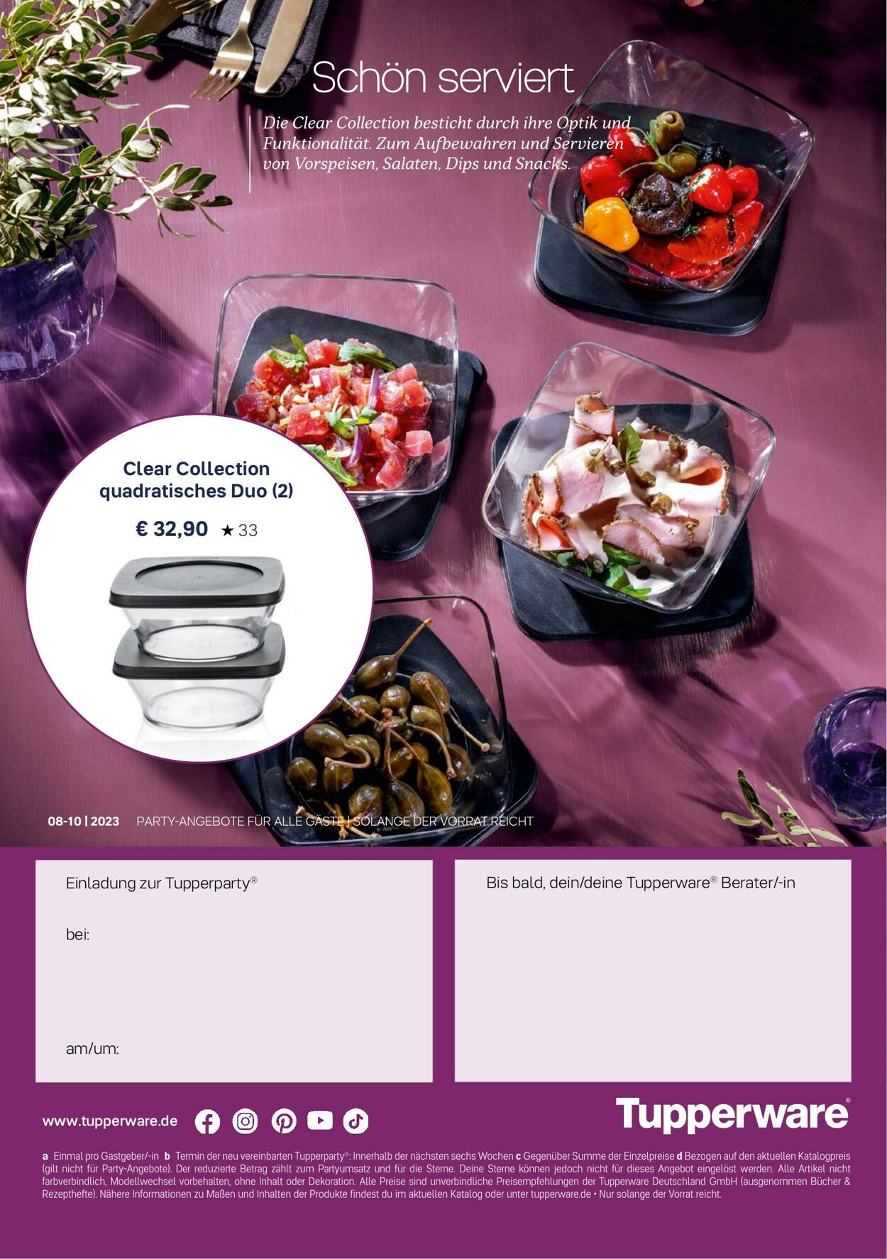 Prospekt Tupperware 07.08.2023 - 05.11.2023