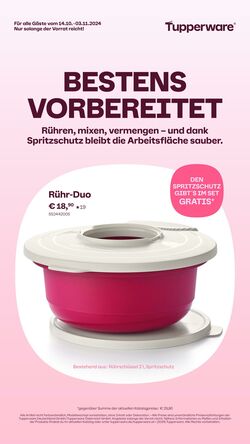 Prospekt Tupperware 28.10.2024 - 03.11.2024